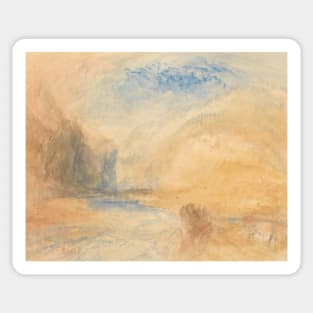 Mountain Landscape with Lake by J.M.W. Turner Sticker